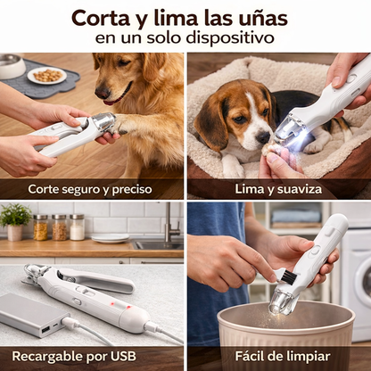 Corta Uñas Pro® 2 en 1  Evita hacerle daño al cortar sus uñas hazlo fácil, seguro y sin estrés en casa