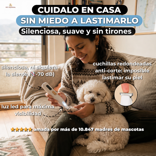 Recortadora Imperial Pro® Cuida a tu peludito sin miedo y sin lastimarlo