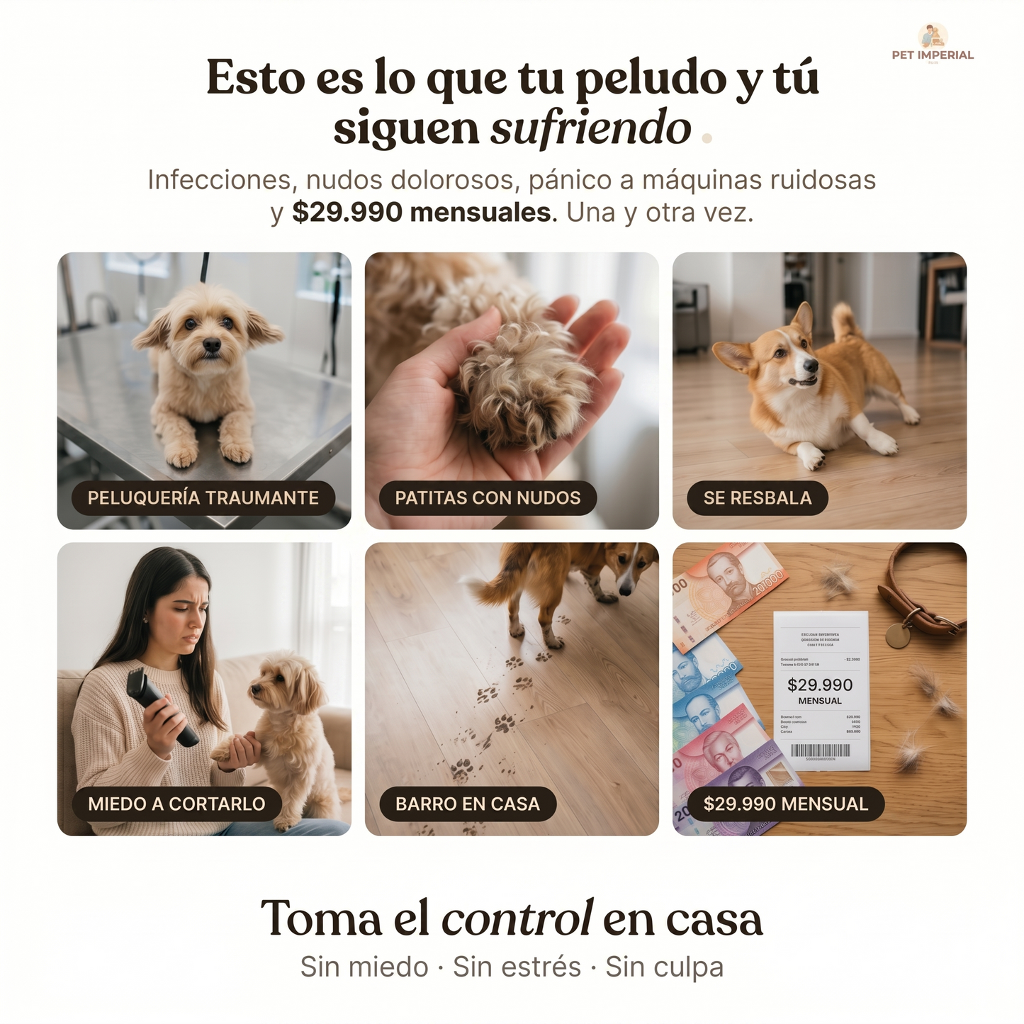 Recortadora Imperial Pro® Cuida a tu peludito sin miedo y sin lastimarlo
