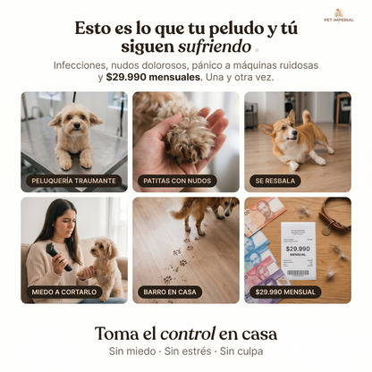 Recortadora Imperial Pro® Cuida a tu peludito sin miedo y sin lastimarlo